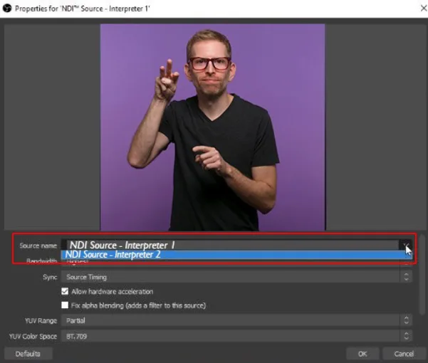 Interpeter switching screenshot 2